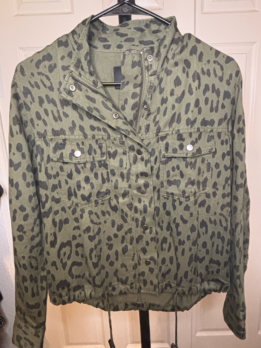 Rails Olive Leopard Utility Jacket - Picture 2 of 7